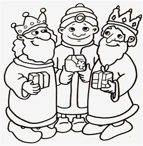 Los Tres Reyes Magos Para Adornar Y Pintar Dibujos De