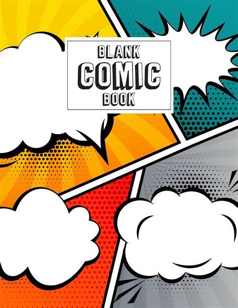 Blank Comic Book Blank Comic Book For Kids With Variety Of Templates