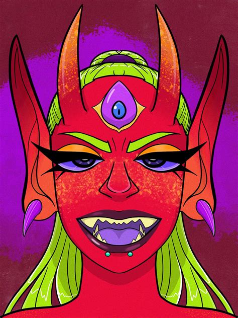 Red Demon Girl By Kiwiitia On Newgrounds