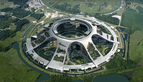 Xandar City Building Concept Art Circular Buildings Futuristic