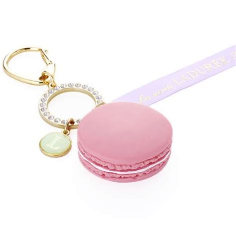 Laduree Macaron Charm In Pink Pink Ring Keychain Beauty Products Online