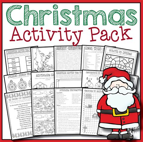 Christmas Activity Pack 18 Fun Activities For Grades 5 6