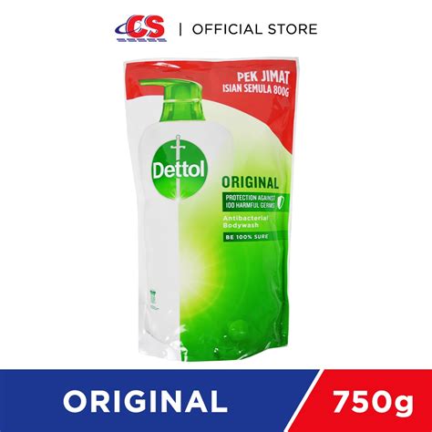 Dettol Shower Gel Original Refill 750g Shopee Malaysia