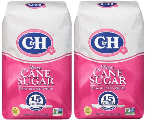 Candh Premium Pure Cane Granulated Sugar 4 Lb Bag Pack Of