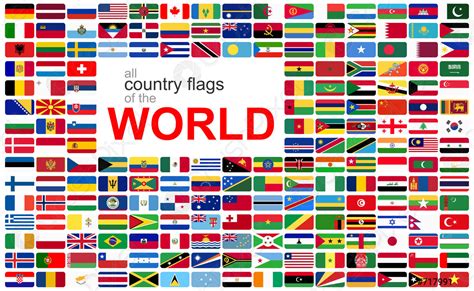 All Country Flags Of The World Stock Vector Crushpixel