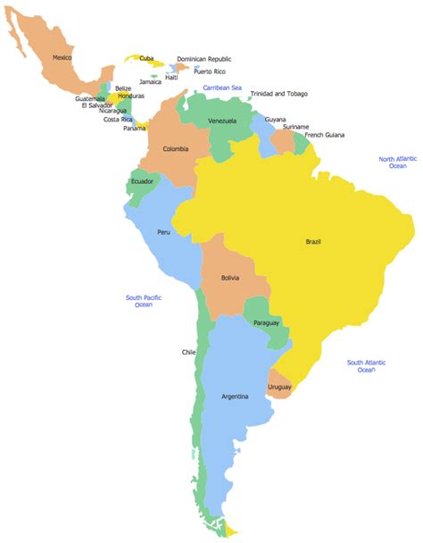 Geo Map South America Mexico