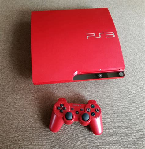 Cv Sony Playstation 3 Slim Red Console Jp