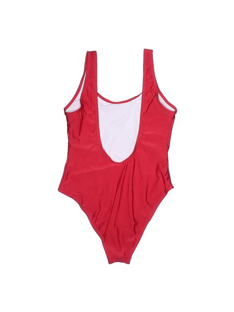 shekini women red one piece swimsuit m ebay