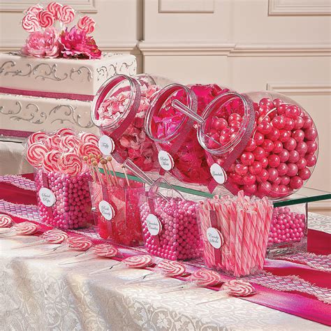 Pink Candy Buffet Assortment Oriental Trading Bulk Candy Diy Candy