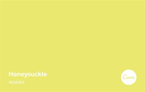 Honeysuckle Meaning Combinations And Hex Code Canva Colors