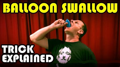 Balloon Swallow Trick Explained Youtube