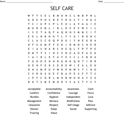 Mindfulness Word Search Wordmint