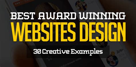 Best Award Winning Websites Design 30 Examples Web Design Graphic