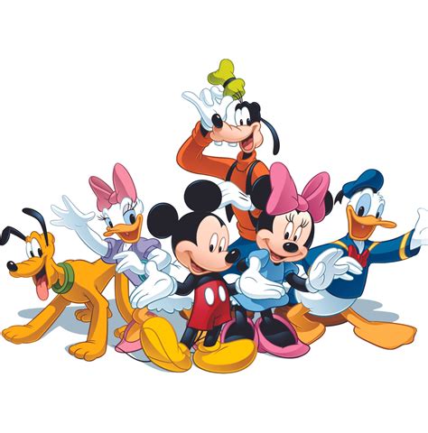 Friends Mickey Mouse Club Cartoon Characters Decors Wall Sticker Art