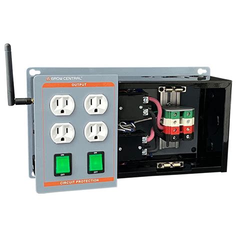 Limited time sale easy return. GrowCentral Grow Light Controller, 4 Outlets HID Grow ...