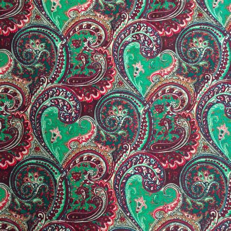 Paisley Print Fabric Cotton Polyester Broadcloth 60 Fabric Wholesale Direct
