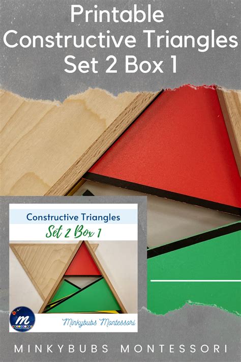 Constructive Triangles Triangular Colors Set 2 Box 1 Printable Print