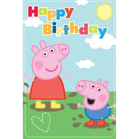 Happy Birthday Peppa Pig Birthday Card 212686 Character Brands
