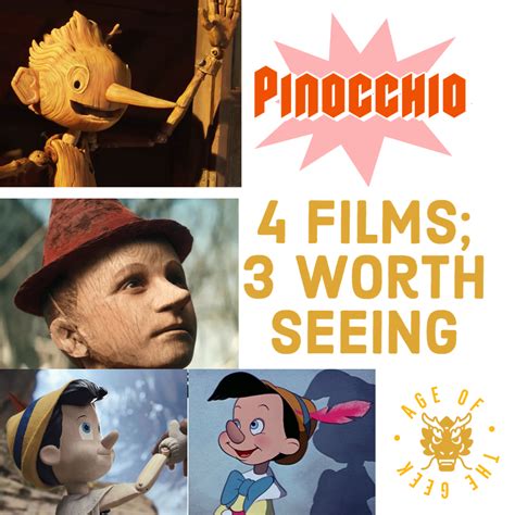 Pinocchio Four Versions Three Worth Watching Age Of The Geek