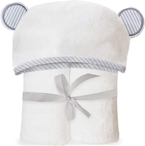 Ultra Soft Bamboo Hooded Baby Towel Hooded Bath Towels With Ears Go