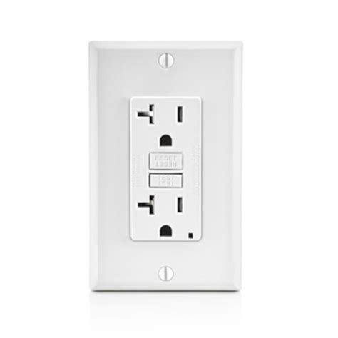 Leviton Gftr2 W Gfci Self Test 20a 125v Receptacle White