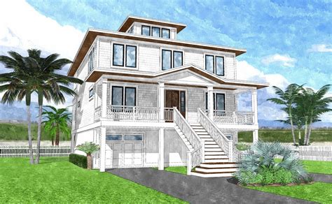 Seaside home designs focus on beach and waterfront views, while their floor plans reflect informality. Halyard Bay - Coastal Home Plans