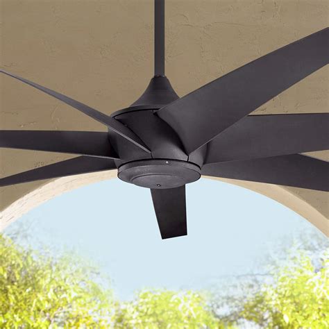 80 Kichler Lehr Climates Black Outdoor Ceiling Fan 6j016 Lamps Plus