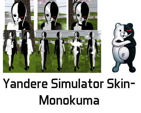 Yandere Simulator Monokuma Skin By Imaginaryalchemist On Deviantart