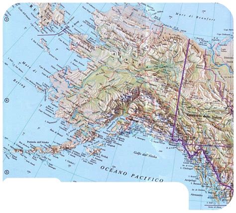 Cartina Geografica E Stradale Dellalaska