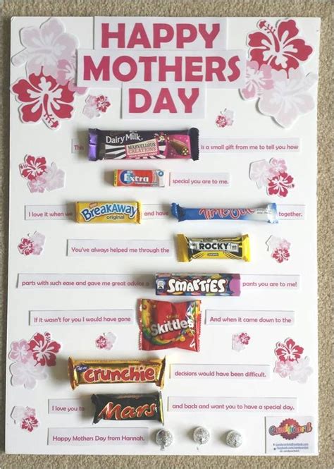 Check out our candy card selection for the very best in unique or custom, handmade pieces from our greeting cards shops. 4f71e3bb756ac291febc5793474e93da.jpg 635×892 pixels | Candy cards, Happy mothers day, Gifts