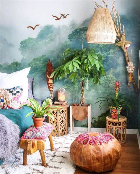 Tropical Bohemian Bedroom Decor Bohemian Bedroom Boho Living Room