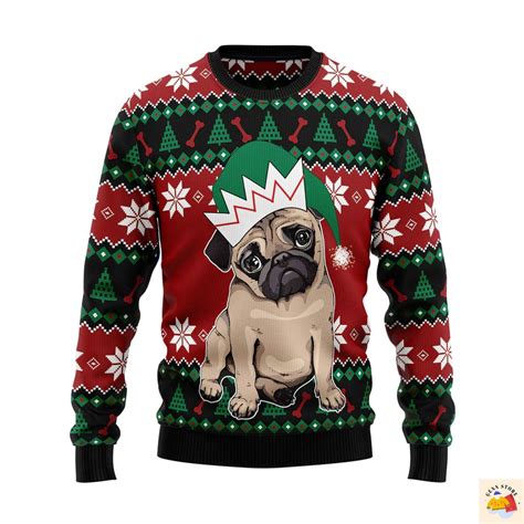 Pug Ugly Christmas Sweater Stirtshirt