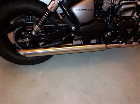 Our polished stainless exhausts for the speedmaster and america are the perfect accessory for this bike. Triumph Speedmaster America - Trident Exhausts