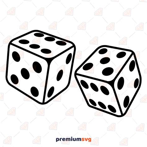 Dice Svg Cut And Clipart Files Dice Vector Instant Download Premiumsvg