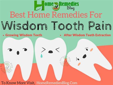 Repeat this process until the pain subsides. Wisdom Tooth Pain: 11 Proven Home Remedies for Fast Pain ...