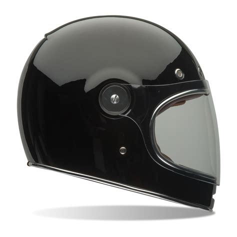 Bell Bullitt Solid Plain Black Motorcycle Helmet Full Face Retro