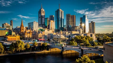 🔥 Download Wallpaper Melbourne Australia Bridges Rivers Skyscrapers By
