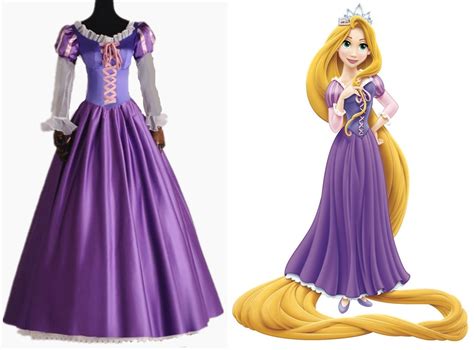 Halloween Erwachsene Tangled Rapunzel Prinzessin Kleid Cosplay Kostüm