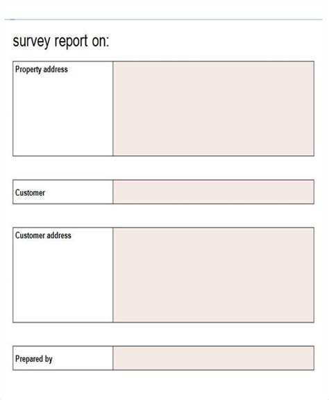 survey forms  ms word