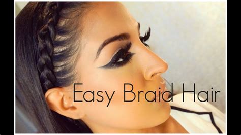 Easy Braid Hairstyle Youtube