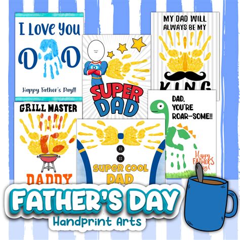 10 Free Handprint Art For Fathers Day Printable Crafts Leap Of