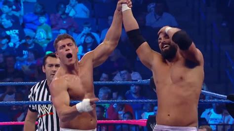 WWE TLC Results Rhodes Scholars Beat Mysterio And Sin Cara Become Number One Tag Team Title