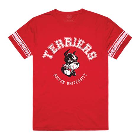 Boston University Terriers Mens Football Tee T Shirt Red Small