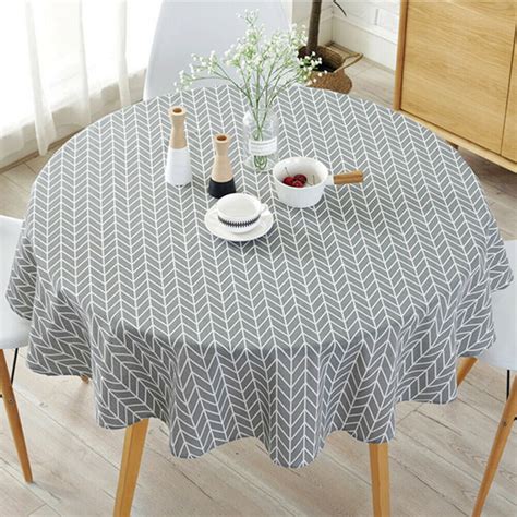 Hotbest Round Cotton And Linen Table Cloth European Round Table Cloth