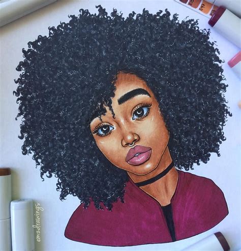 Done By Emilia Emzdrawings On Instagram Arte Afro Arte Capelli
