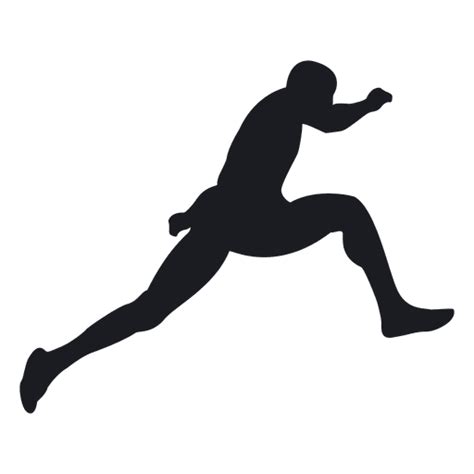Man Long Jump Silhouette Transparent Png And Svg Vector File