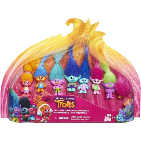 Dreamworks Trolls Troll Collection Pack Pack 8 Dolls Set Exclusive