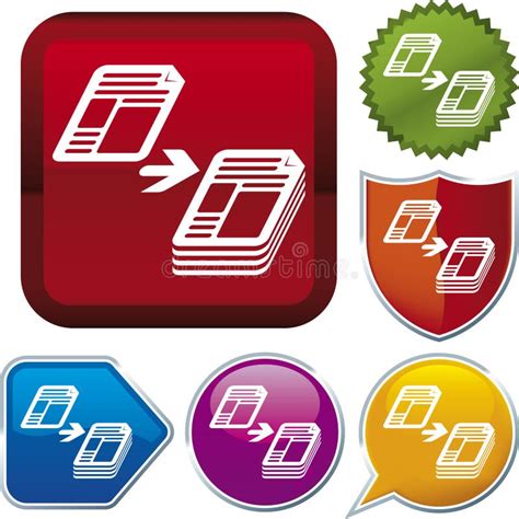 Copy Icon Stock Vector Illustration Of Design Duplicate 6655585