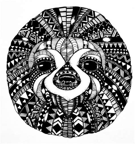Tribal Sloth Sloth Art Sloth Aztec Artwork