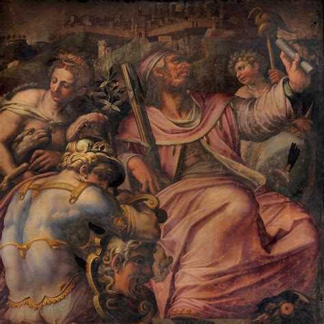 Giorgio Vasari Mannerist Painter Allegory Of Italian Cities Tutt